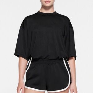 SKIMS Black Short Sleeve Tee